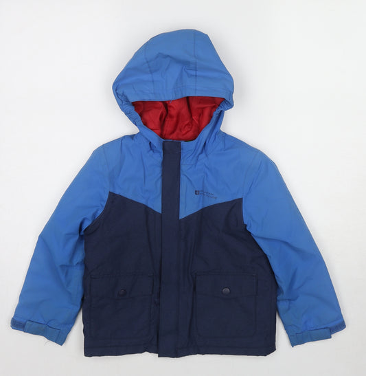 Mountain Warehouse Boys Blue Windbreaker Jacket Size 5-6 Years Zip