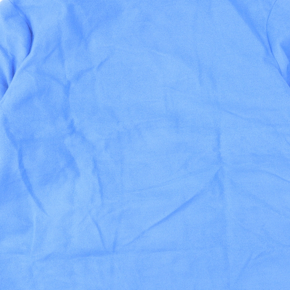 Anne De Lancay Womens Blue Jacket Size M Button