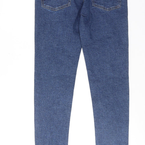 Denim & Co. Mens Blue Cotton Skinny Jeans Size 30 in Regular Button