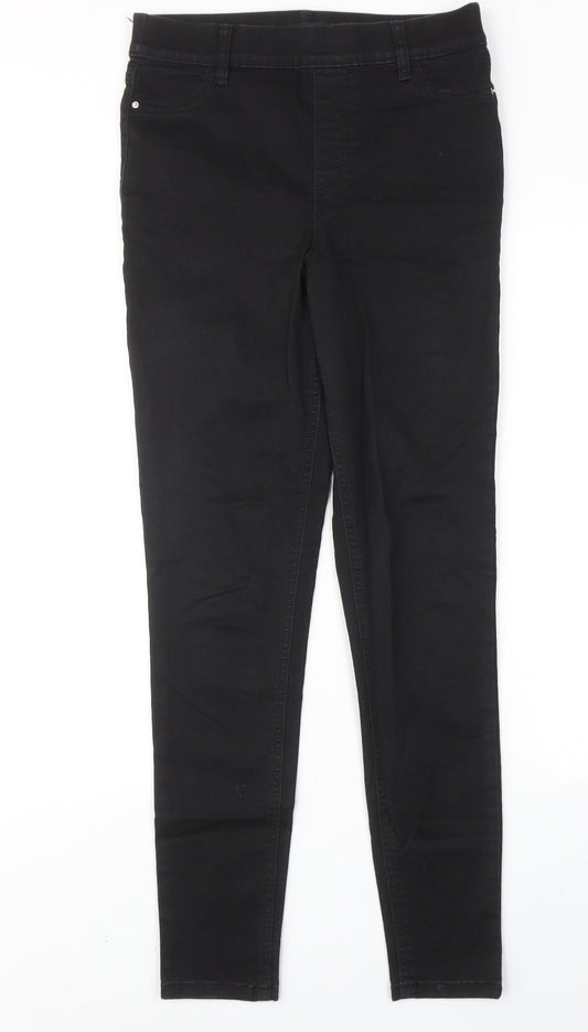 Ralph Lauren Womens Black Cotton Skinny Jeans Size 10 Regular