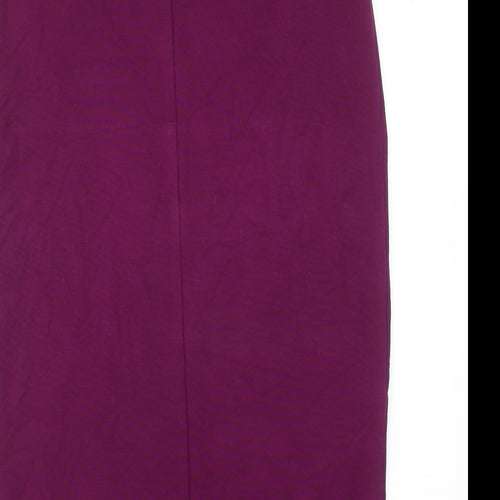Jigsaw Womens Purple Geometric Viscose Straight & Pencil Skirt Size 10