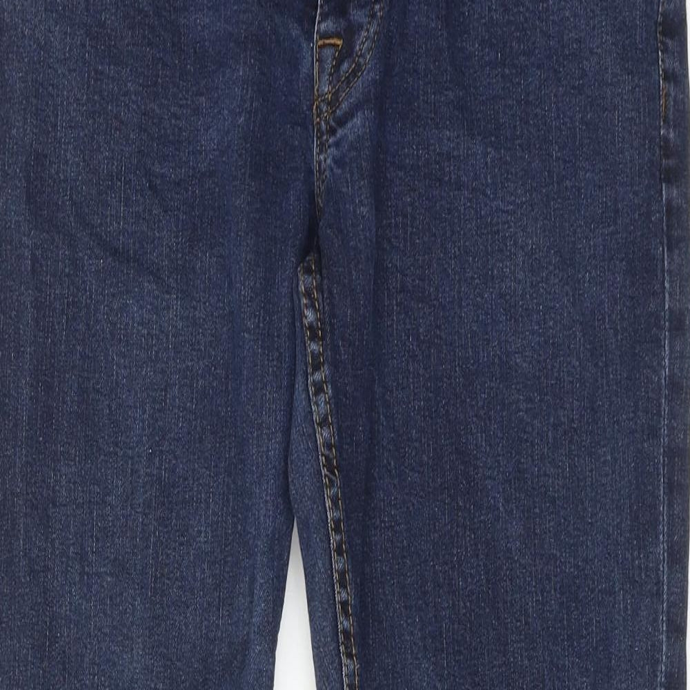 Denim & Co. Mens Blue Cotton Straight Jeans Size 30 in L30 in Slim Button