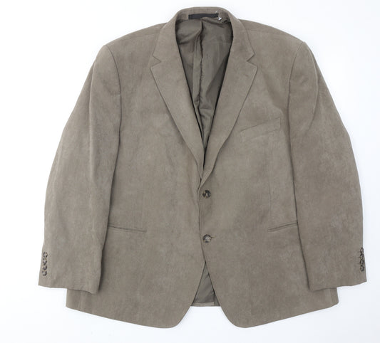 Marks and Spencer Mens Brown Polyester Jacket Blazer Size 48 Regular
