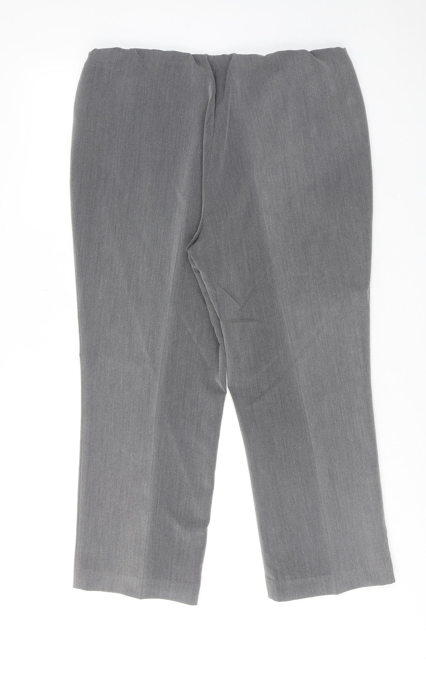 Bonmarché Womens Grey Polyester Trousers Size 14 Regular