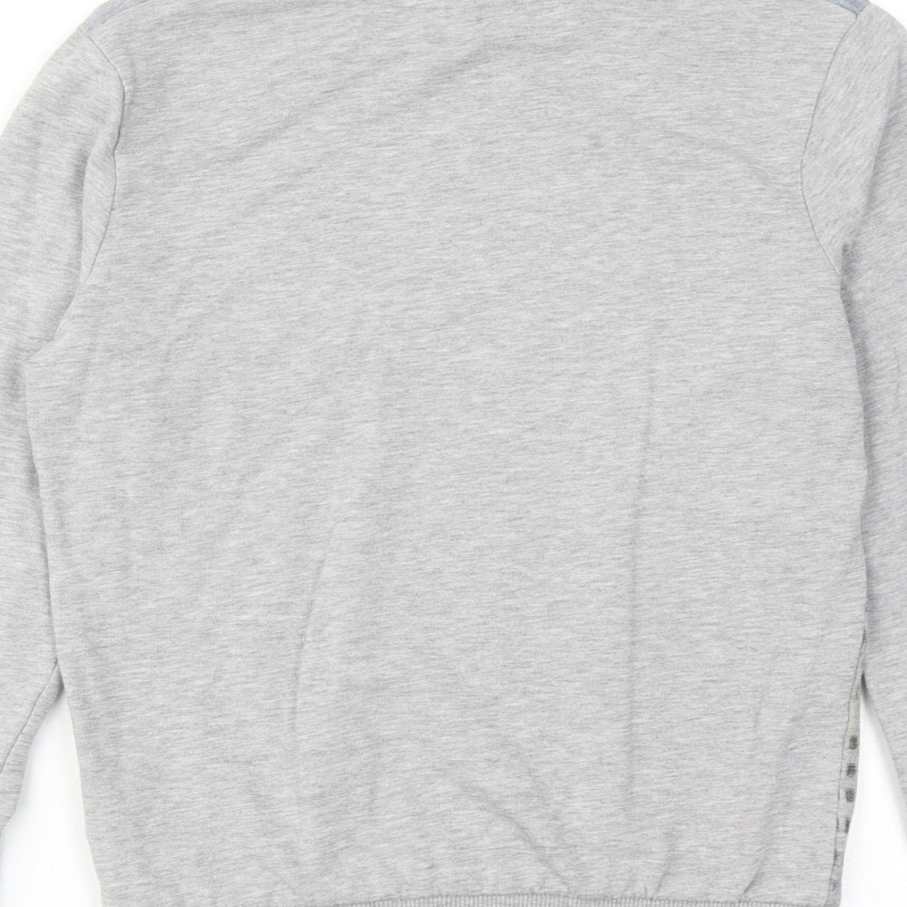Marks and Spencer Boys Grey Cotton Pullover Sweatshirt Size 11-12 Years Pullover - City View