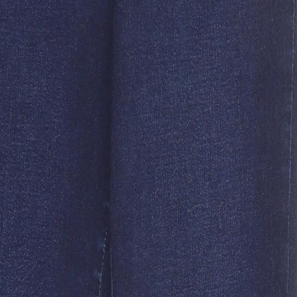 TU Womens Blue Cotton Skinny Jeans Size 12 Regular Zip