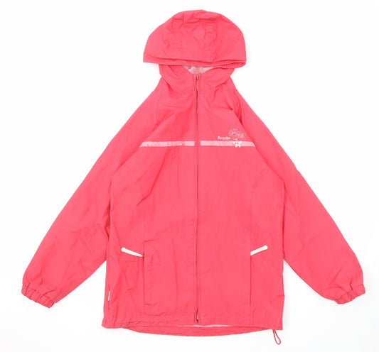 Regatta Girls Pink Windbreaker Jacket Size 11-12 Years Zip