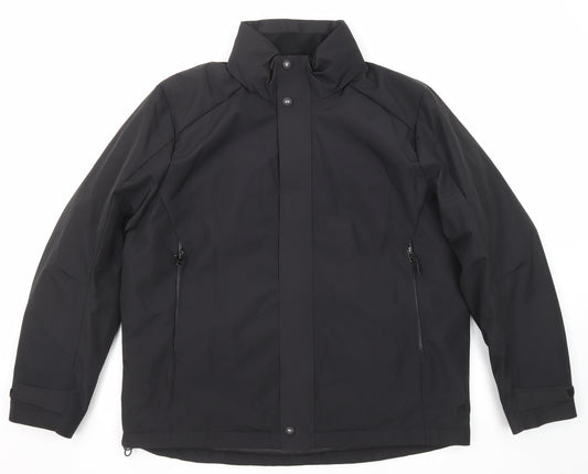 Marks and Spencer Mens Black Jacket Size XL Zip