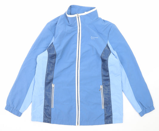 Catamaran Womens Blue Jacket Size 14 Zip