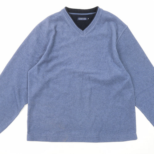 Zantos Mens Blue Polyester Pullover Sweatshirt Size XL