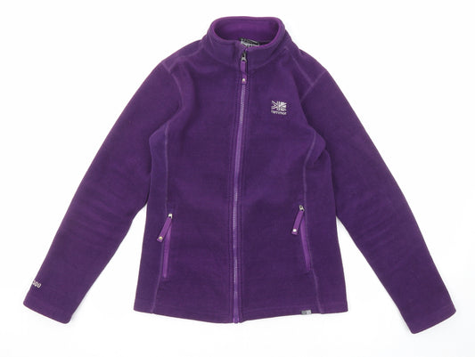 Karrimor Girls Purple Jacket Size 11-12 Years Zip