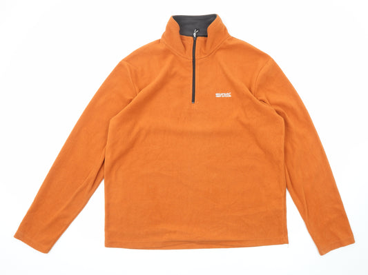 Regatta Mens Orange Polyester Pullover Sweatshirt Size XL