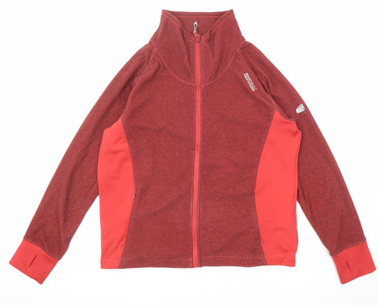 Regatta Womens Red Geometric Jacket Size 20 Zip