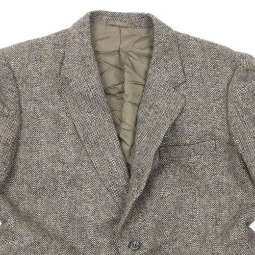 St Michael Mens Multicoloured Wool Jacket Blazer Size 42 Regular