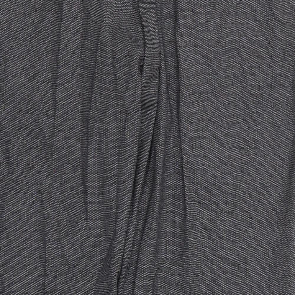 Paul Costelloe Mens Grey Wool Dress Pants Trousers Size 44 in L31 in Regular Zip