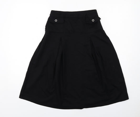 Damart Womens Black Viscose Tulip Skirt Size 10