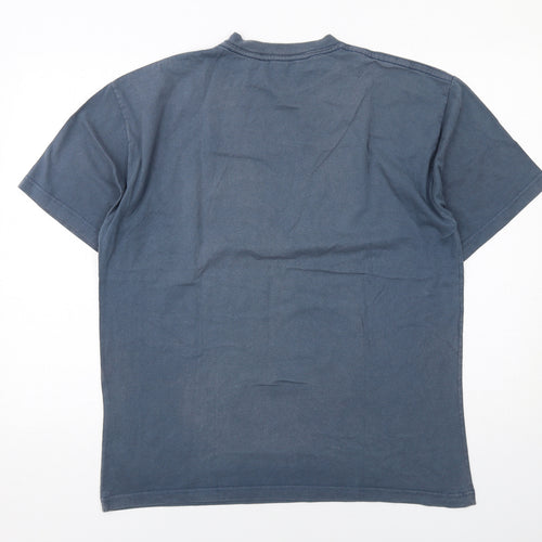 Berghaus Mens Blue Cotton T-Shirt Size L Round Neck