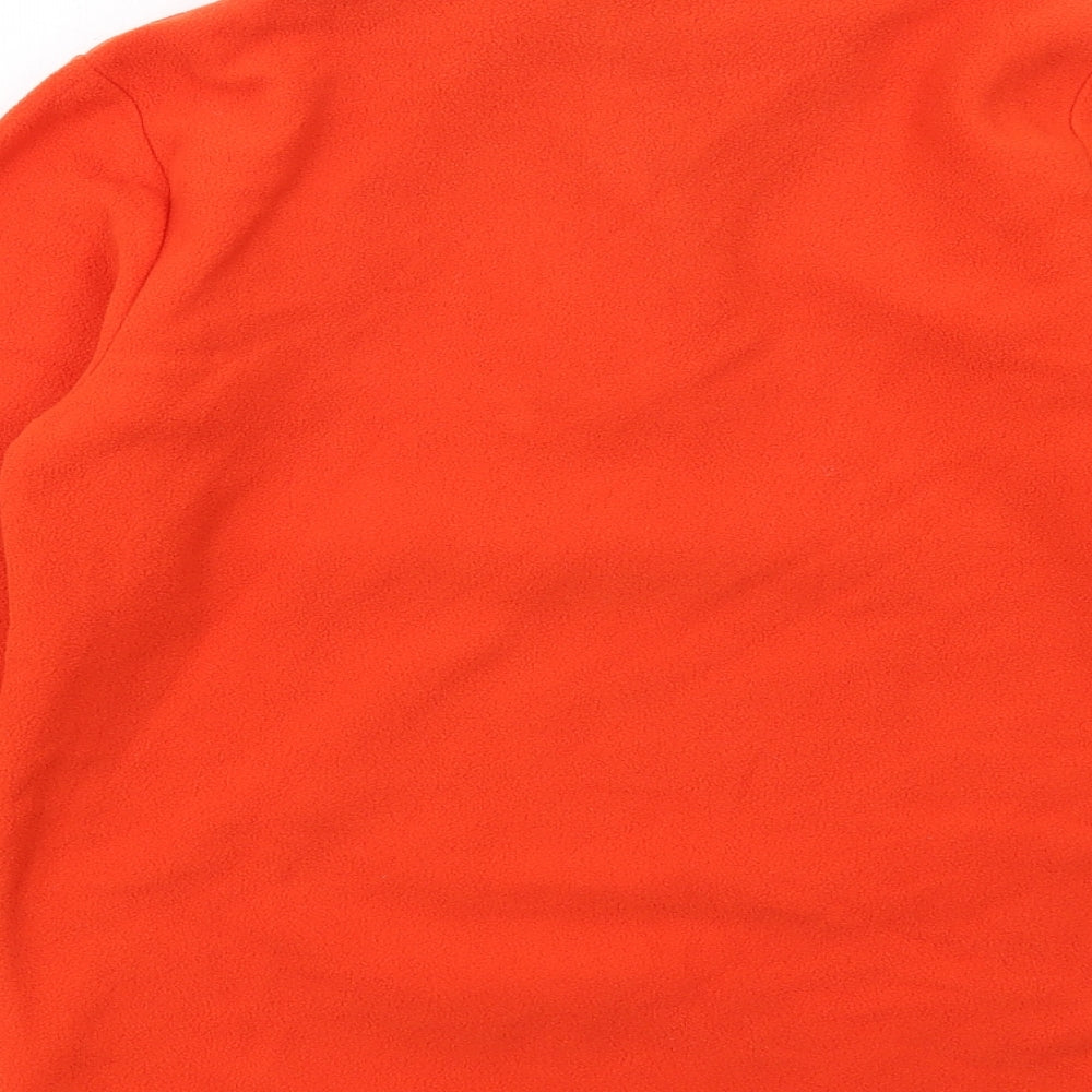 Mountain Warehouse Boys Orange Polyester Pullover Sweatshirt Size 11-12 Years Zip