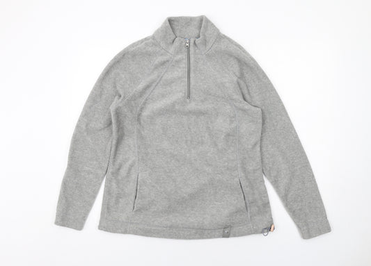 Marks and Spencer Womens Grey Polyester Pullover Sweatshirt Size 16 Zip