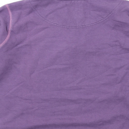 Lazy Jacks Womens Purple Cotton Pullover Sweatshirt Size XS Zip