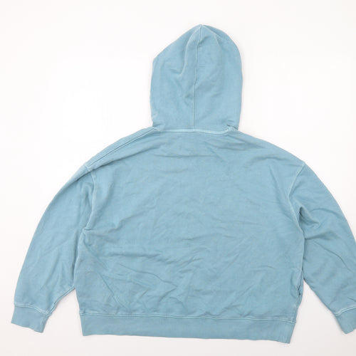 Marks and Spencer Womens Blue Cotton Pullover Hoodie Size L Pullover - San Francisco CA