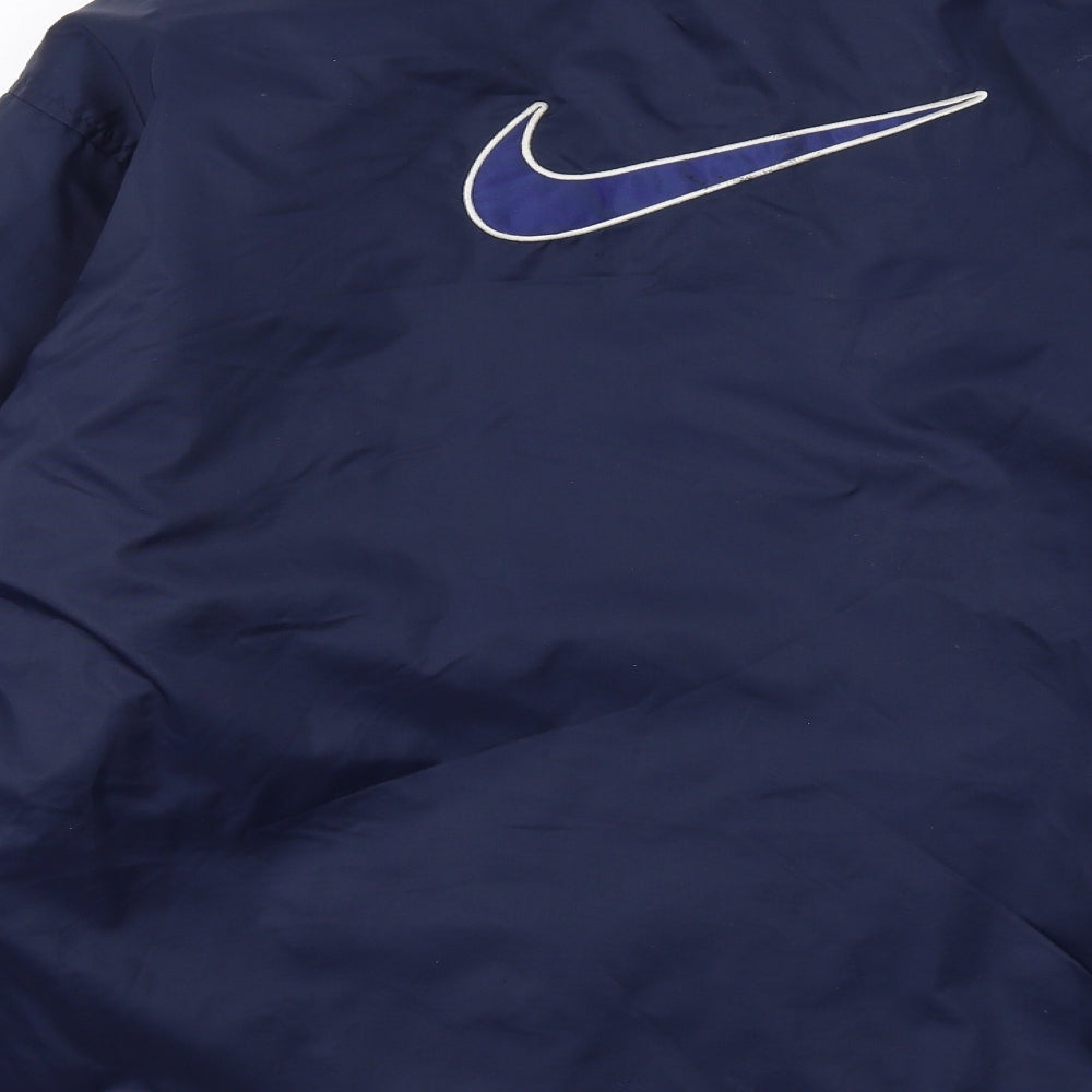 Nike Mens Blue Windbreaker Jacket Size M Zip