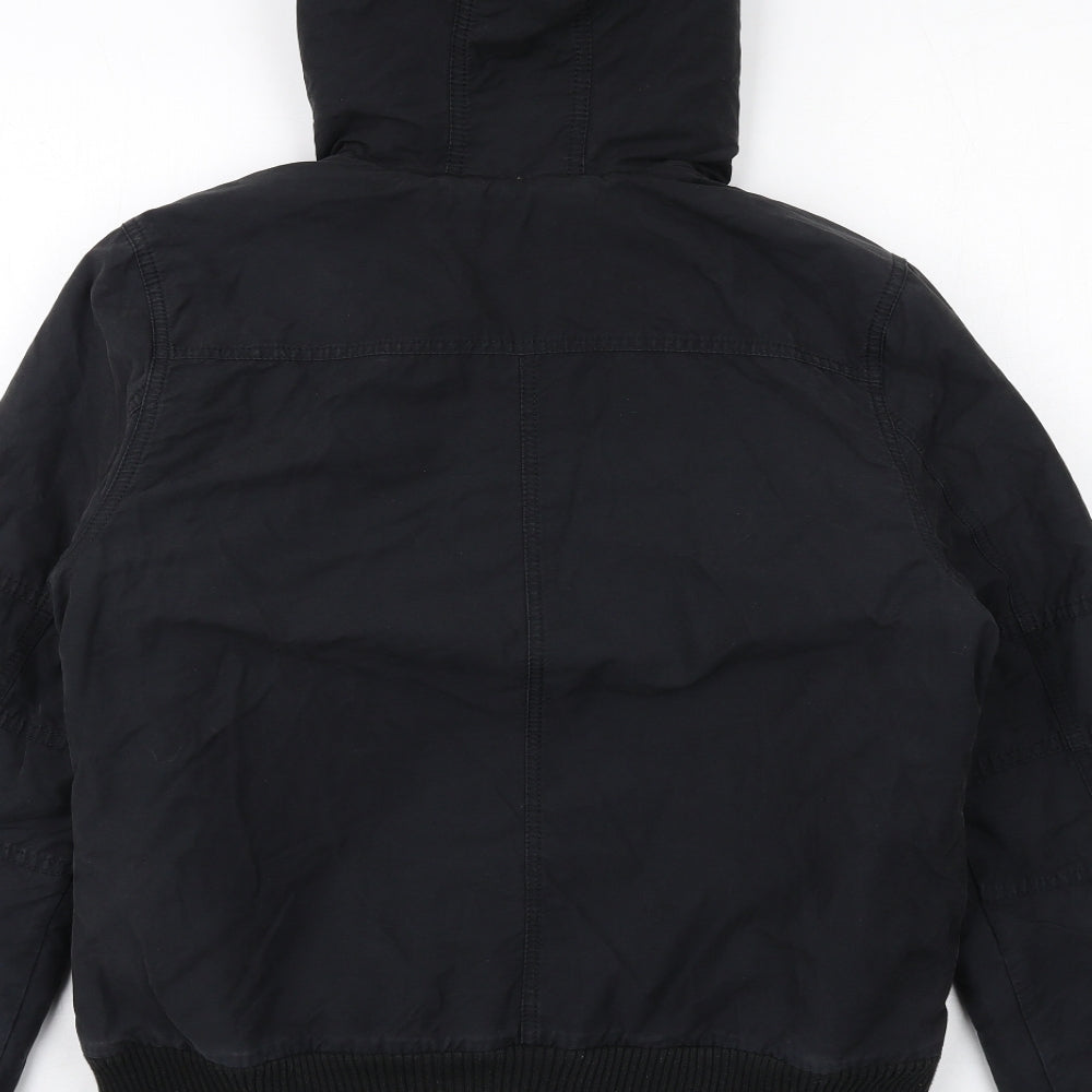 adidas Womens Black Bomber Jacket Jacket Size 10 Zip