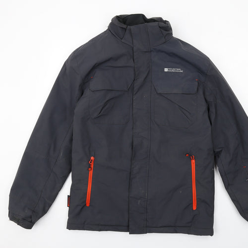 Mountain Warehouse Mens Grey Windbreaker Jacket Size S Zip