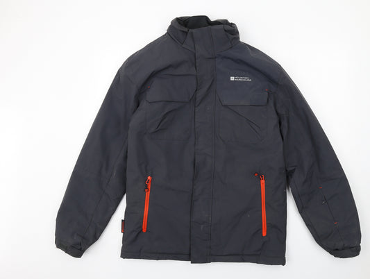 Mountain Warehouse Mens Grey Windbreaker Jacket Size S Zip