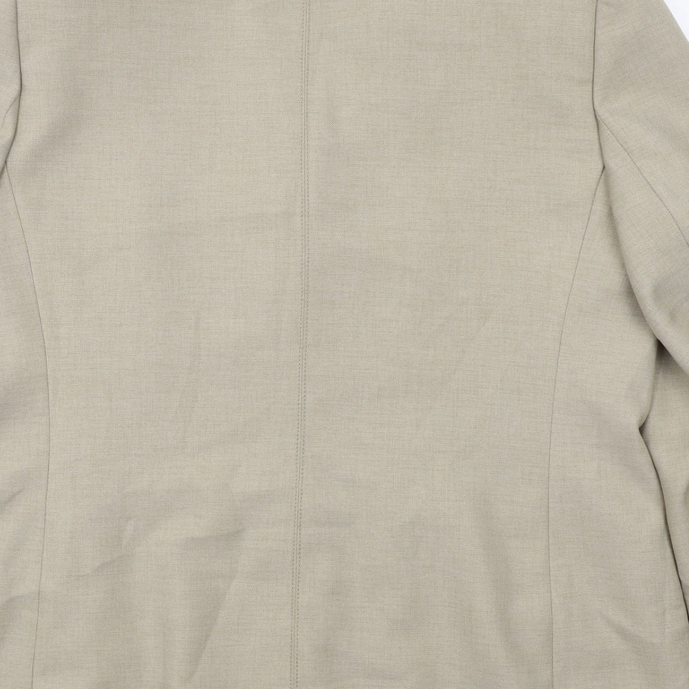 Debenhams Womens Beige Polyester Jacket Suit Jacket Size 16