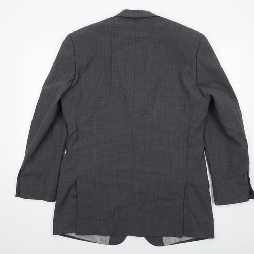 Skopes Mens Grey Wool Jacket Suit Jacket Size 38 Regular