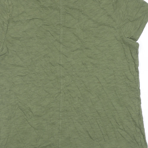 Gap Womens Green 100% Cotton Basic T-Shirt Size XL Round Neck