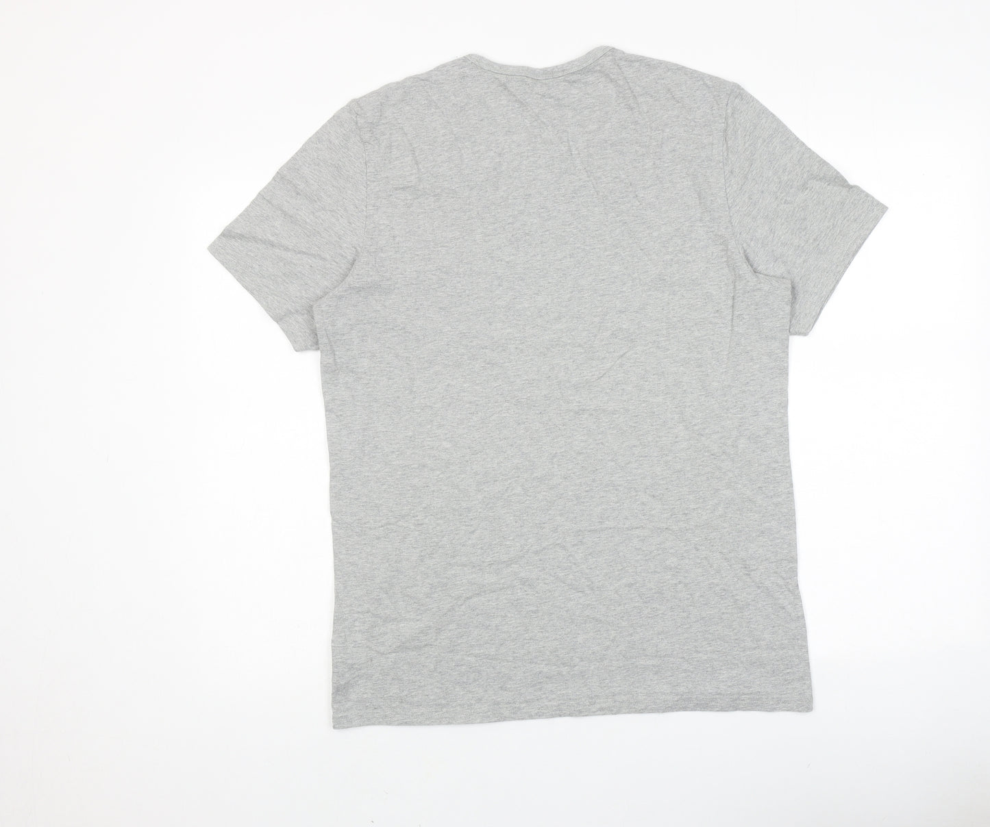 Calvin Klein Mens Grey Cotton T-Shirt Size M Round Neck