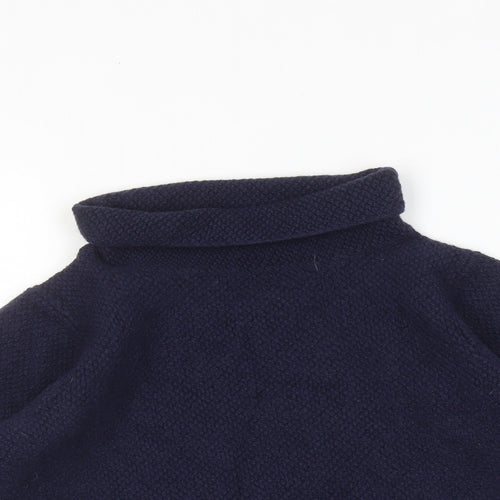 Boden Womens Blue Roll Neck Wool Pullover Jumper Size 14