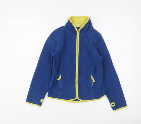 Mini Boden Boys Blue Jacket Size 7-8 Years Zip
