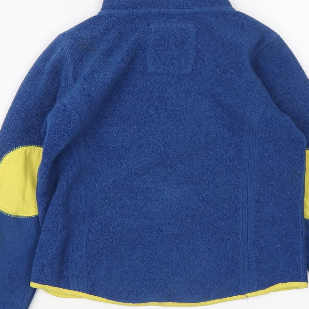 Mini Boden Boys Blue Jacket Size 7-8 Years Zip