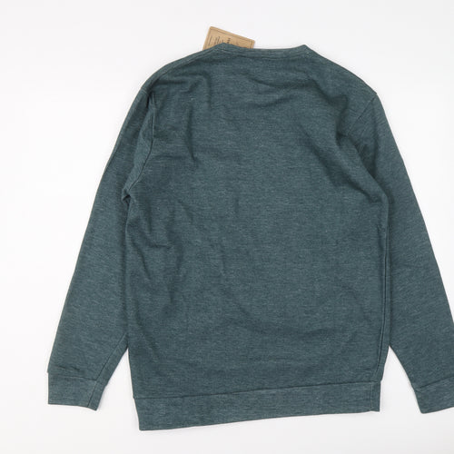 Terouma Mens Green Cotton Pullover Sweatshirt Size XL