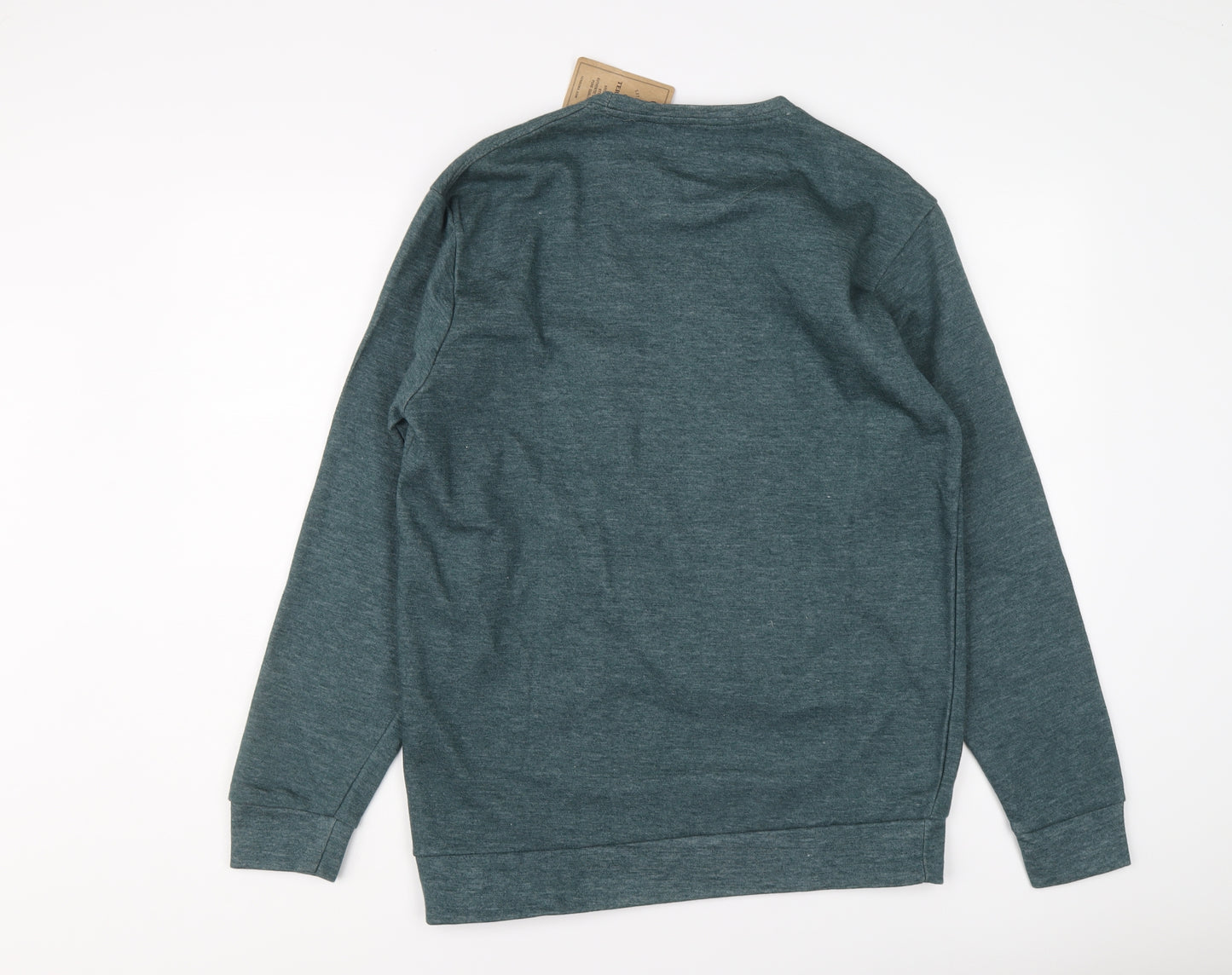Terouma Mens Green Cotton Pullover Sweatshirt Size XL