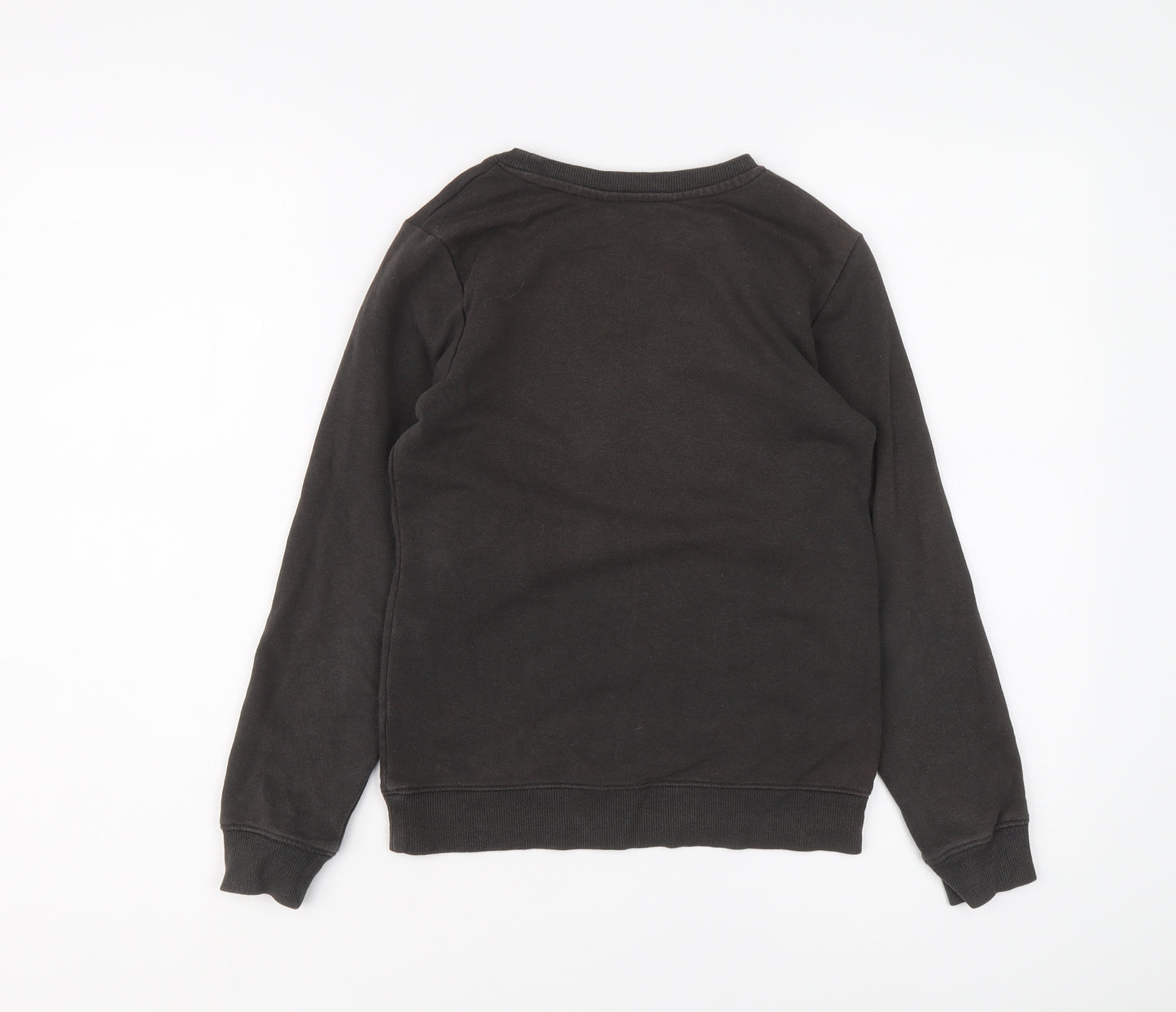 H&M Boys Brown Cotton Pullover Sweatshirt Size 8-9 Years Pullover - Dinosaur Game