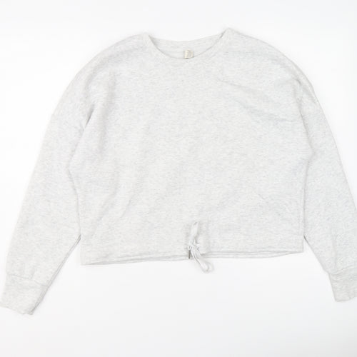 Kyodan Womens Grey Polyester Pullover Sweatshirt Size M Pullover