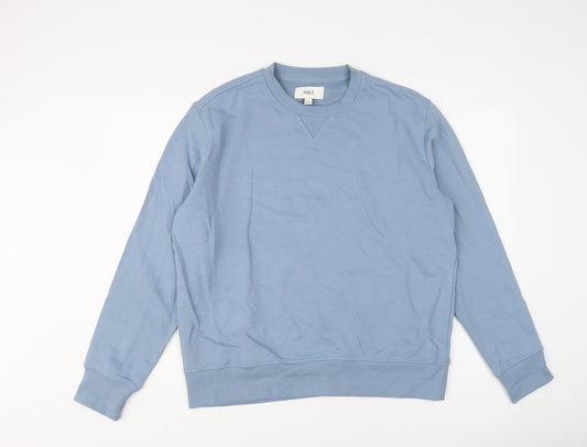 Marks and Spencer Mens Blue Cotton Pullover Sweatshirt Size L