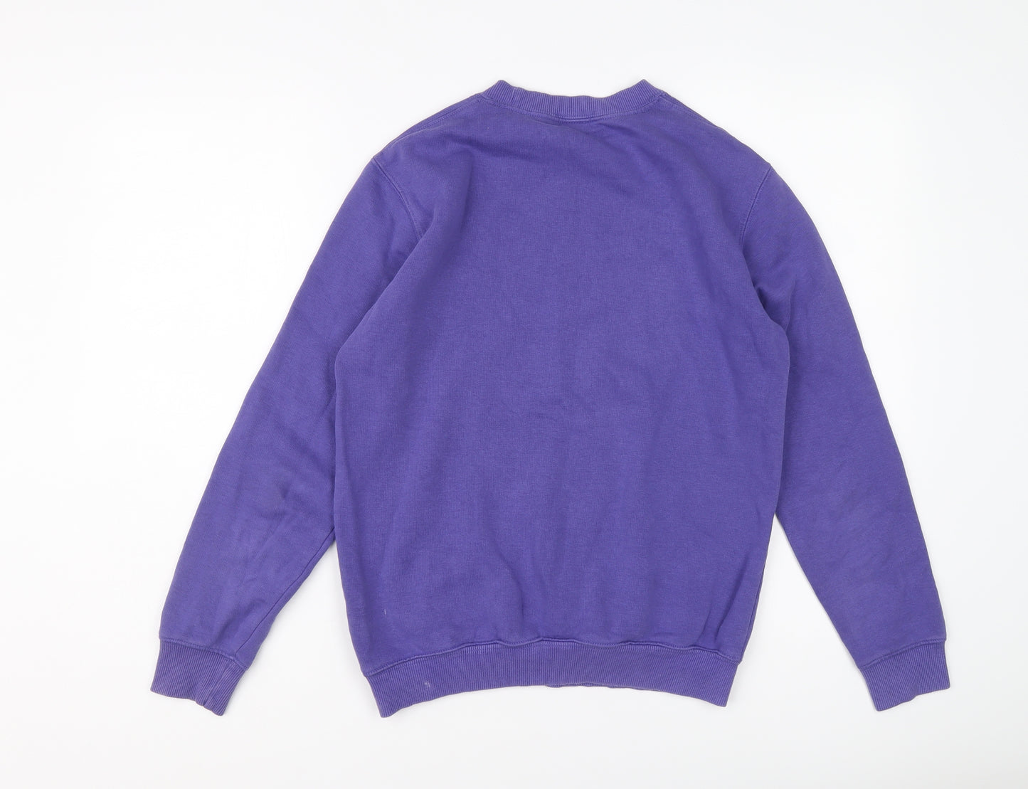 Cotton Traders Womens Purple Cotton Pullover Sweatshirt Size XS Pullover