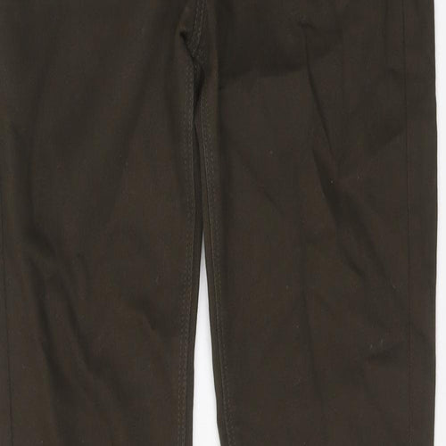 Autograph Womens Green Cotton Skinny Jeans Size 10 L31 in Regular Button