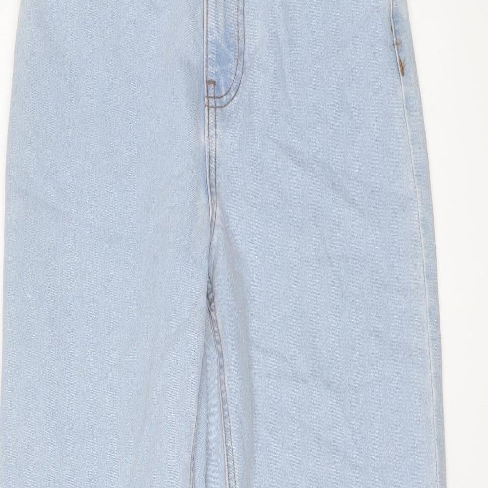 Denim & Co. Womens Blue Cotton Mom Jeans Size 4 L27 in Regular Button