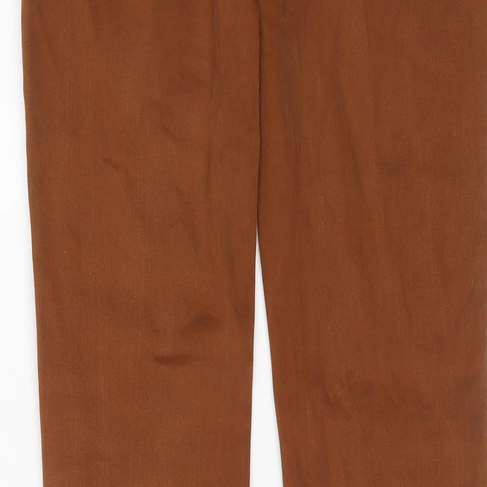 Uniqlo Womens Brown Cotton Skinny Jeans Size 28 in L29 in Regular Button