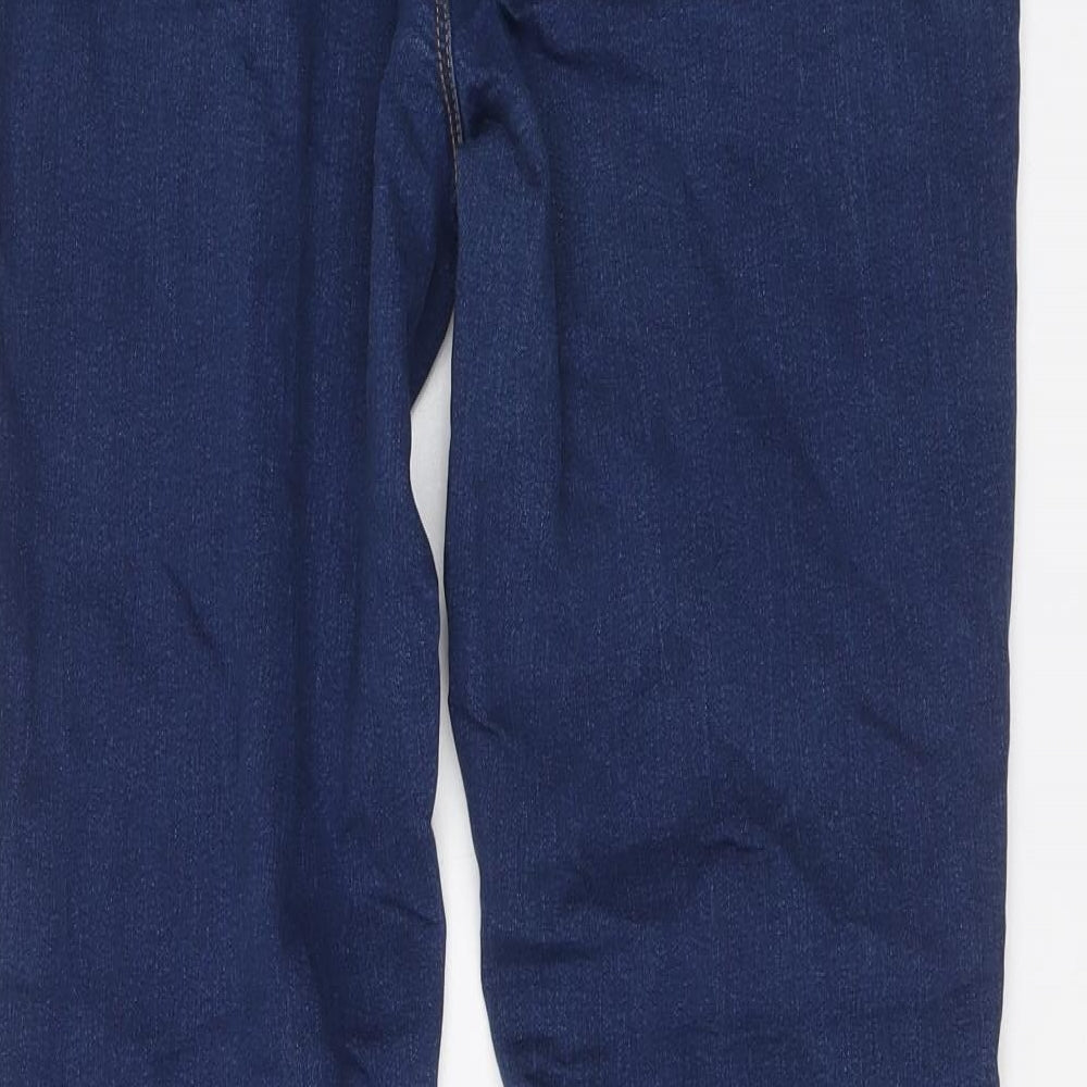 Dorothy Perkins Womens Blue Cotton Bootcut Jeans Size 14 L32 in Regular Button
