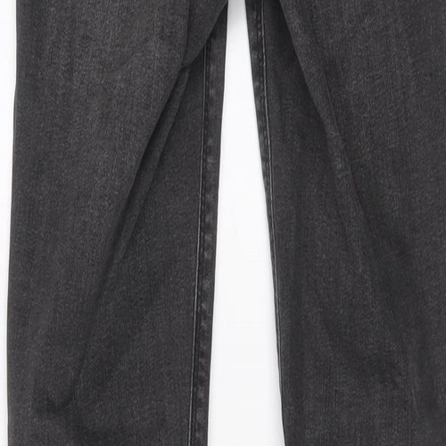 Denim & Co. Womens Grey Cotton Skinny Jeans Size 6 L29 in Regular Button