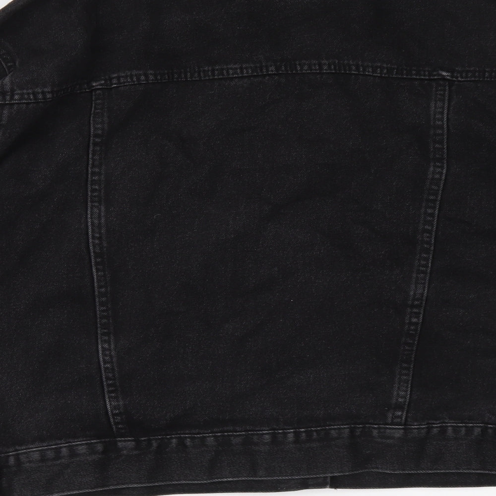 Denim & Co. Womens Black Jacket Size 20 Button