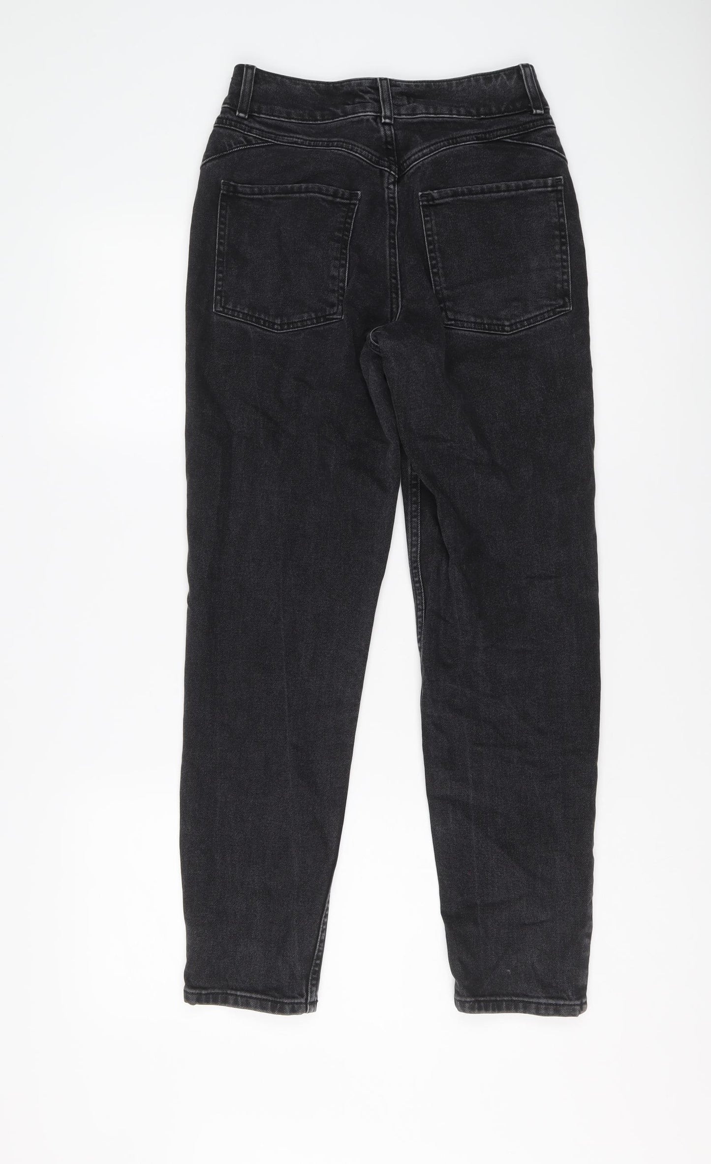 Denim & Co. Womens Black Cotton Skinny Jeans Size 8 L27 in Regular Button