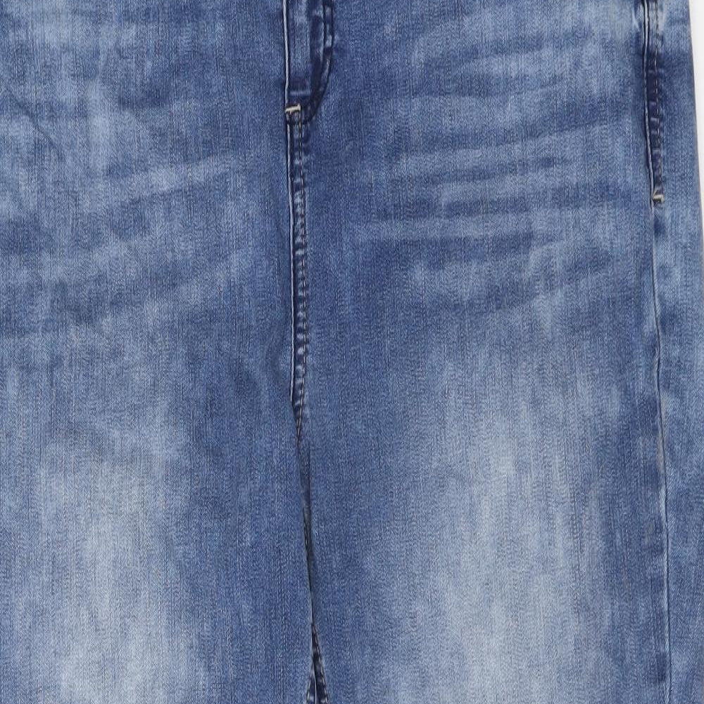 Street One Womens Blue Cotton Straight Jeans Size 36 in L26 in Regular Button